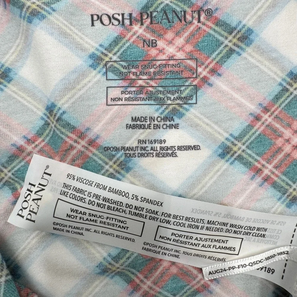 NEW Petit Lem Organic Cotton & Posh Peanut Baby Newborn Footed Pajamas‎ Bundle